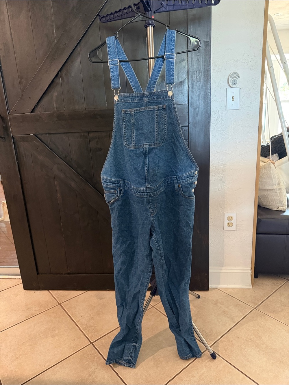 Maternity Denim Overalls